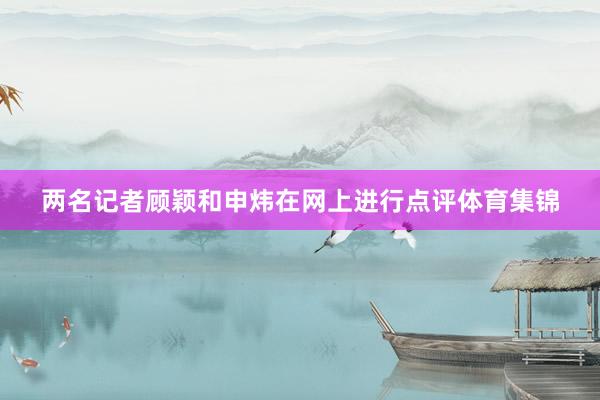 两名记者顾颖和申炜在网上进行点评体育集锦