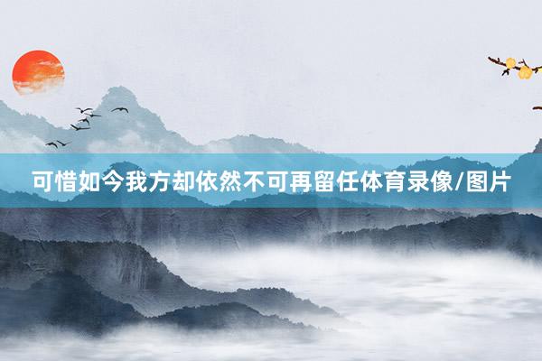 可惜如今我方却依然不可再留任体育录像/图片