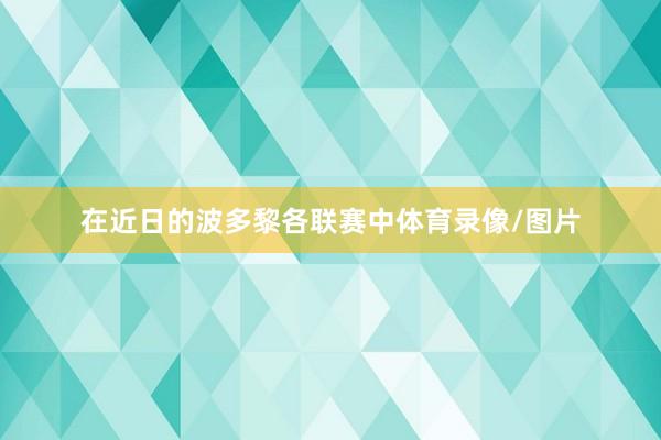 在近日的波多黎各联赛中体育录像/图片