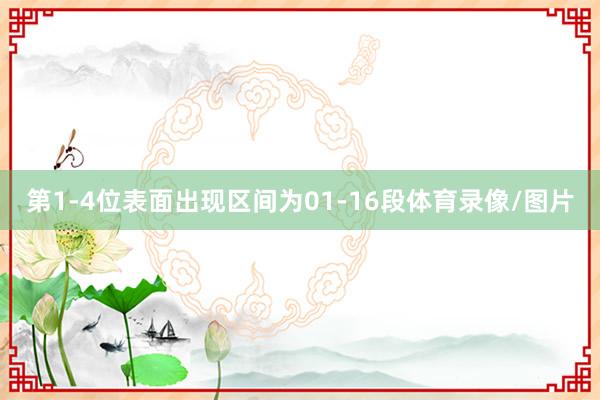 第1-4位表面出现区间为01-16段体育录像/图片