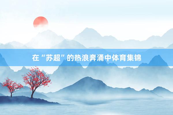 在“苏超”的热浪奔涌中体育集锦