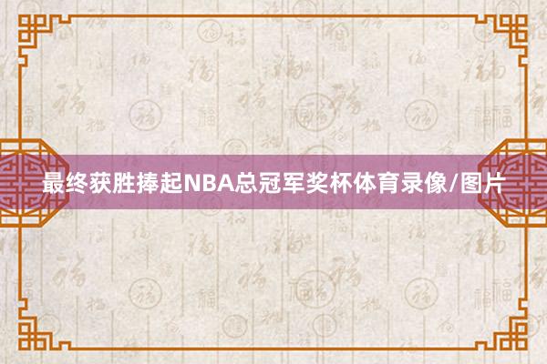 最终获胜捧起NBA总冠军奖杯体育录像/图片