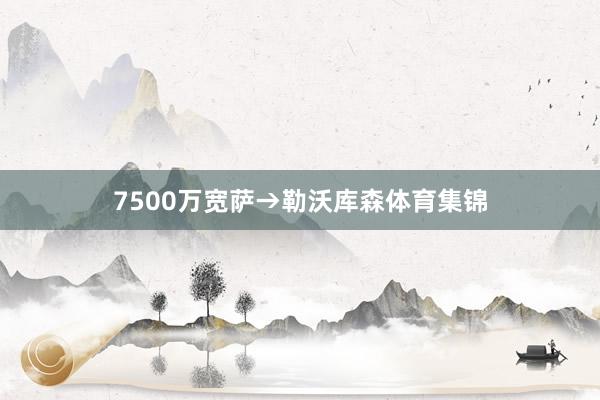 7500万宽萨→勒沃库森体育集锦
