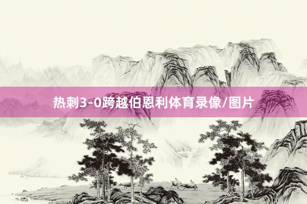 热刺3-0跨越伯恩利体育录像/图片