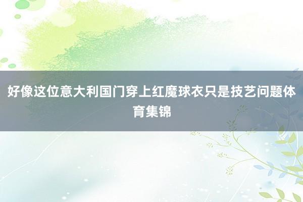 好像这位意大利国门穿上红魔球衣只是技艺问题体育集锦
