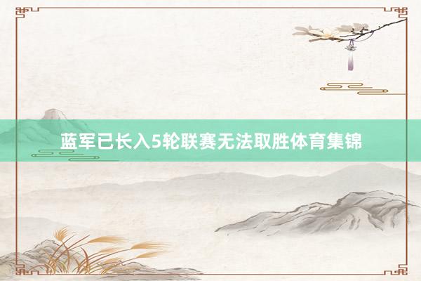 蓝军已长入5轮联赛无法取胜体育集锦