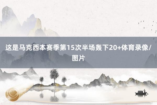 这是马克西本赛季第15次半场轰下20+体育录像/图片