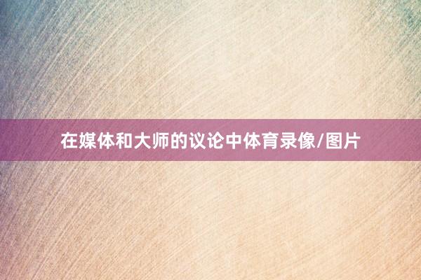 在媒体和大师的议论中体育录像/图片